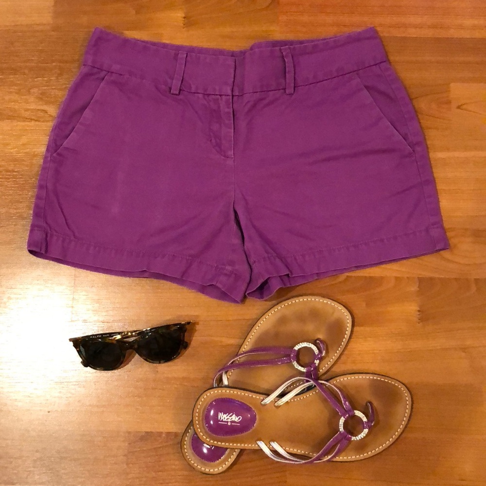 LOFT purple shorts - EUC